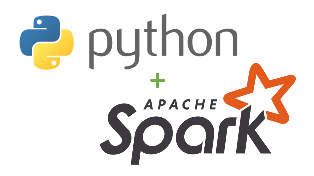 Python logo and Apache Spark logo